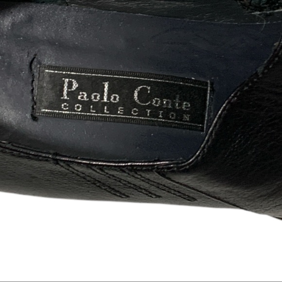 Paolo Conté Collection Black Pointed Block Heel - Picture 12 of 14